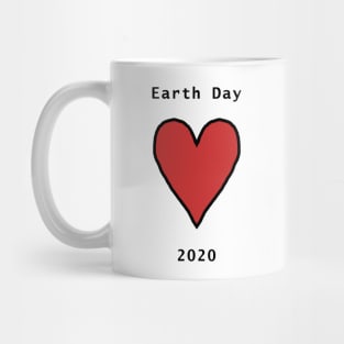 Big Red Heart for Earth Day Mug